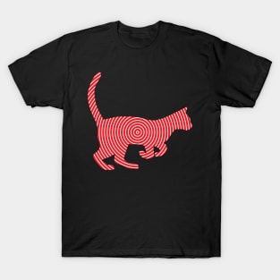 Cat Line Art T-Shirt